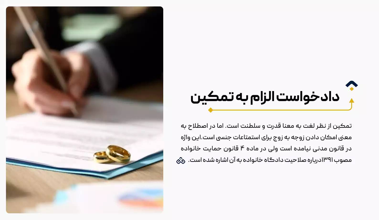 دادخواست الزام به تمکین