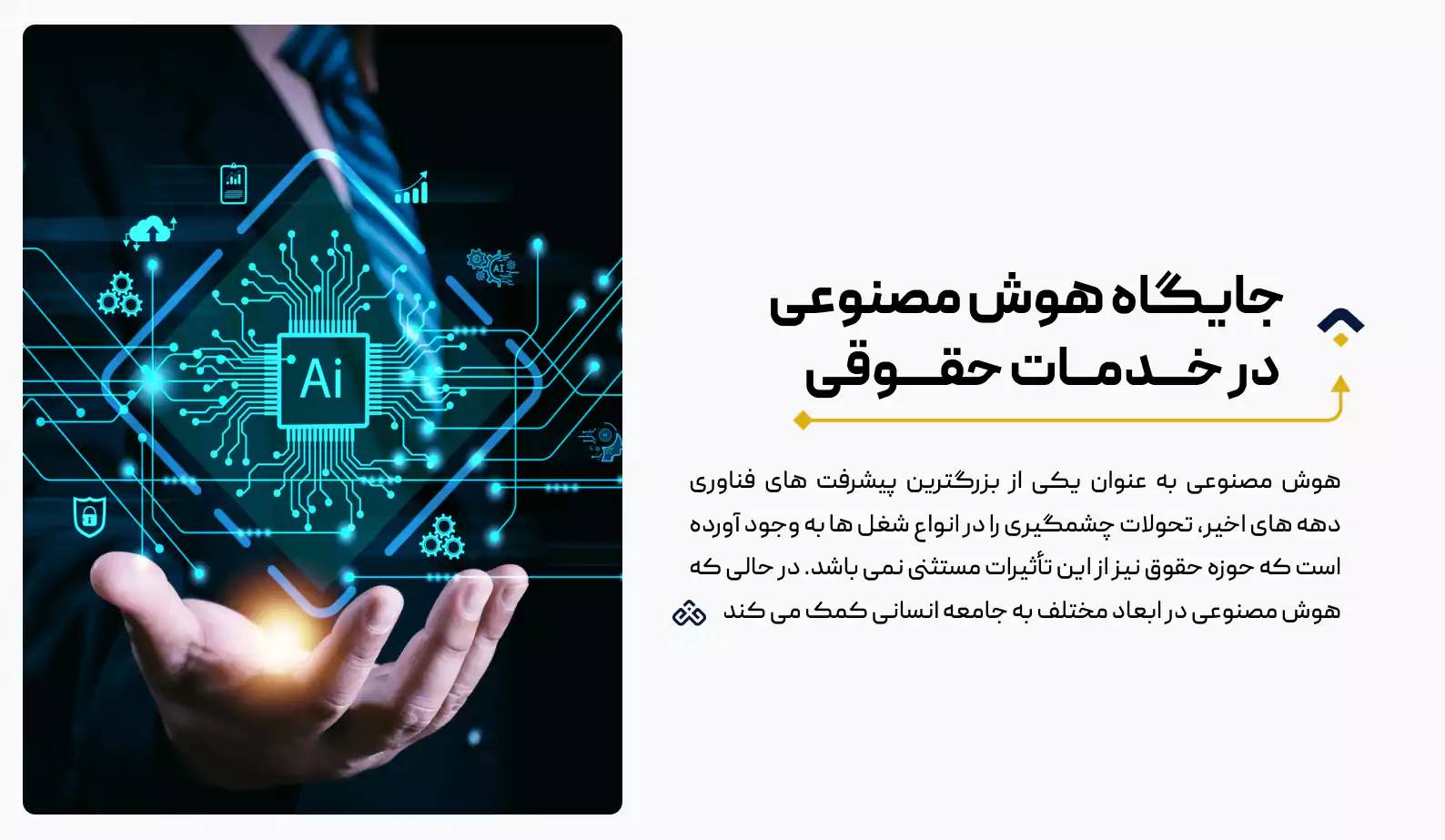 جایگاه هوش مصنوعی در خدمات حقوقی